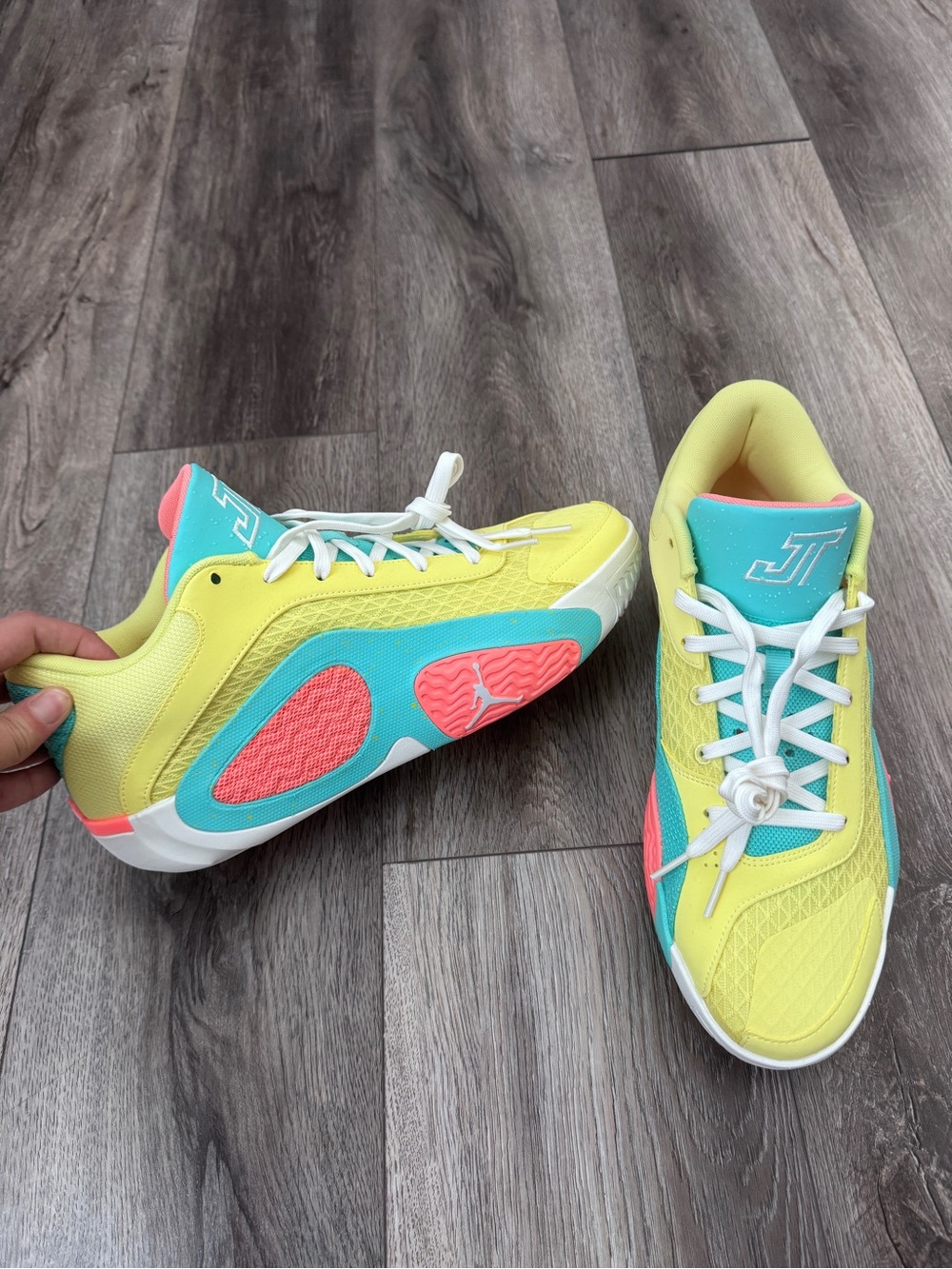Jordan Tatum 2 Lemonade Light Citron Yellow Aurora Green Men's 10.5 FJ6457-700